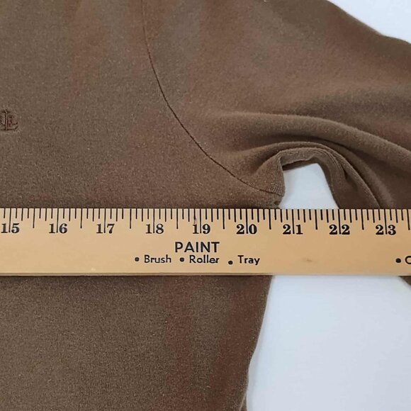Lauren Ralph Lauren, 3 quarter sleeve, Brown top, size XL - Picture 8 of 11
